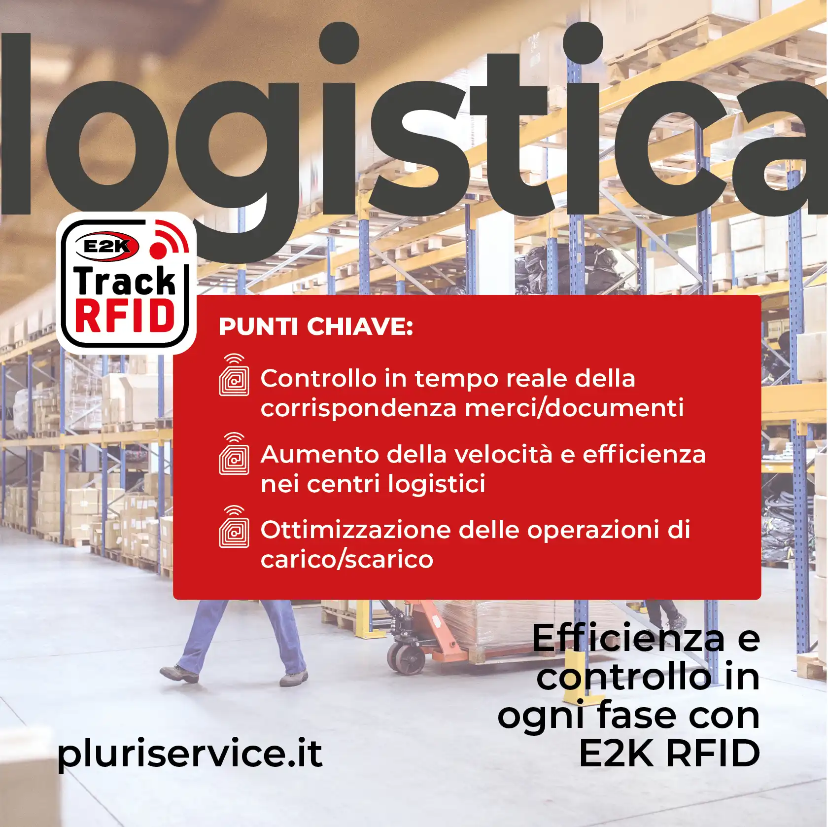 Controllo merce in uscita e in ingresso con portale RFID - Logistica