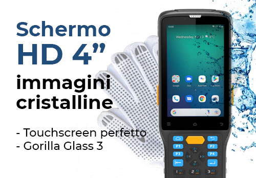Terminale Android 10 Plus 7 - Schermo HD da 4 pollici