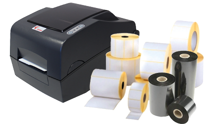 Stampante industriale barcode per etichette termiche e con ribbon