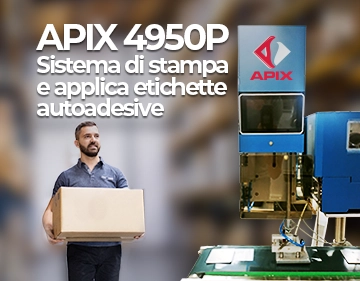 APIX 4950P – Sistema di stampa e applicazione etichette autoadesive